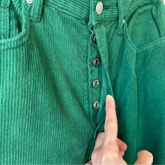Pac Sun High-Waisted Dad Jeans Corduroy Pants. Deep Green. Size 29. - Picture 6 of 11